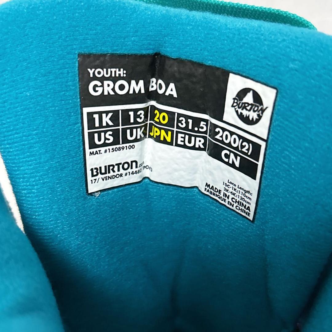 BURTON バートン GROM BOA 20cm スノーボードブーツ キッズ