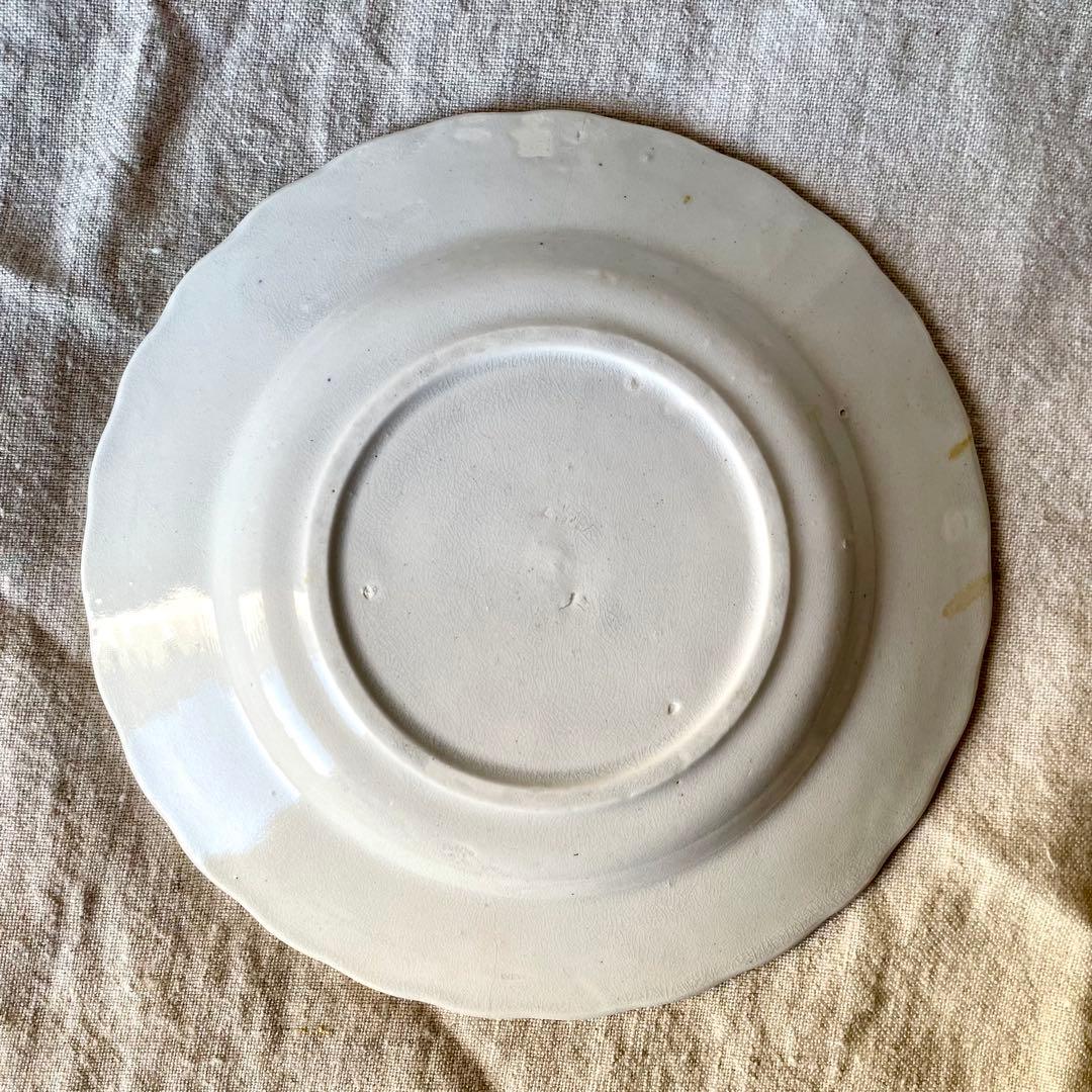 アーピ 　　　19世紀初頭マーガレットレリーフプレートフランスアンティーク