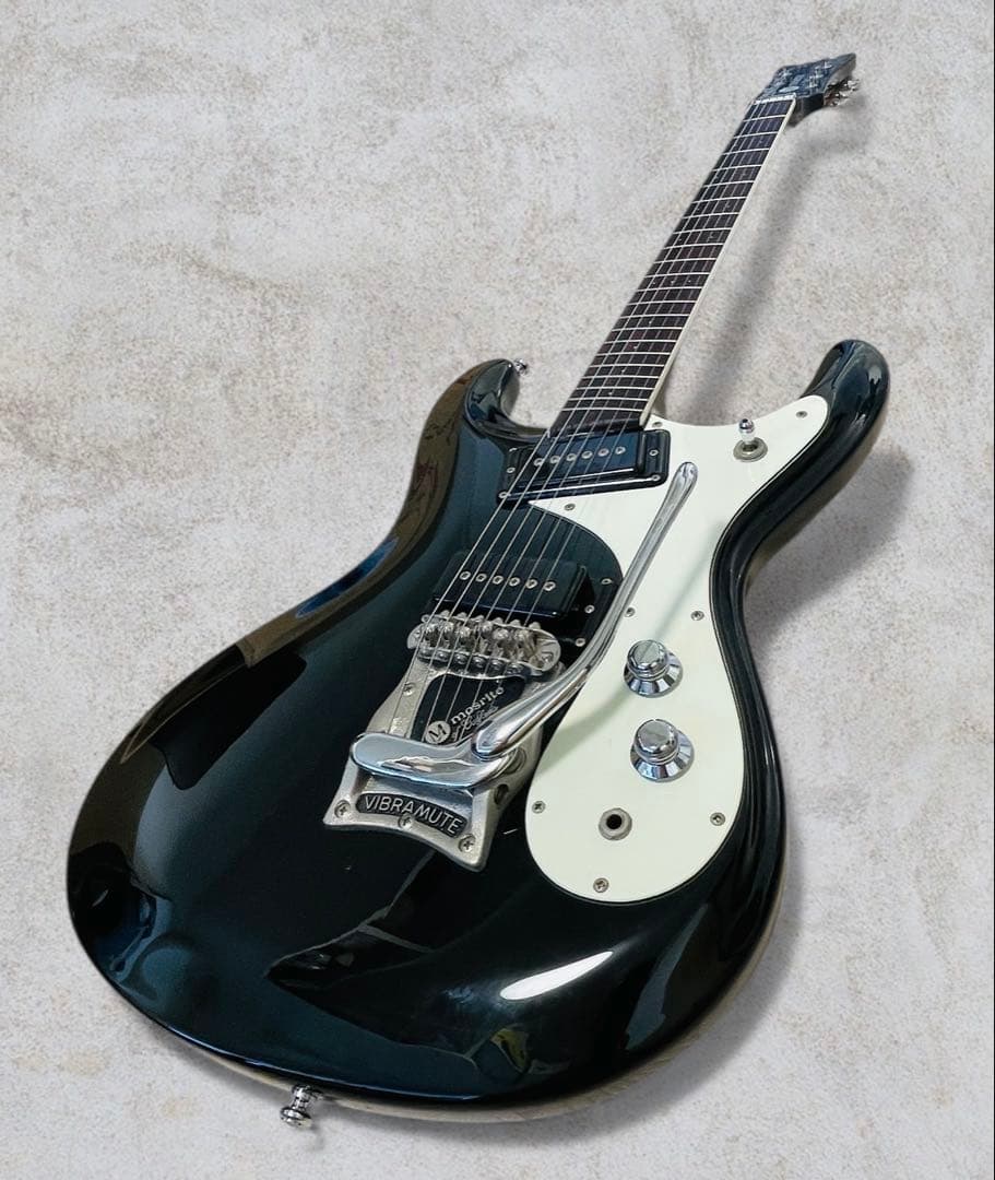 （美品）Mosrite Excellent 65 黒雲製作所 ブラック色