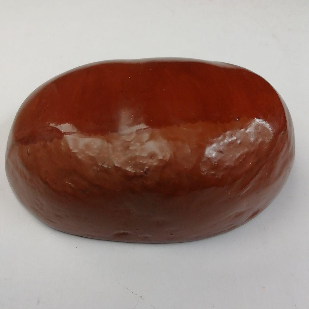 Ｔ７４８　香合　『乾漆　栗香合』『粒俵 作』　共箱　茶道具