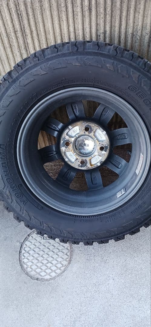 145/80-12インチアルミホイール　タイヤ2セット　軽トラ軽貨物対応タイヤ②