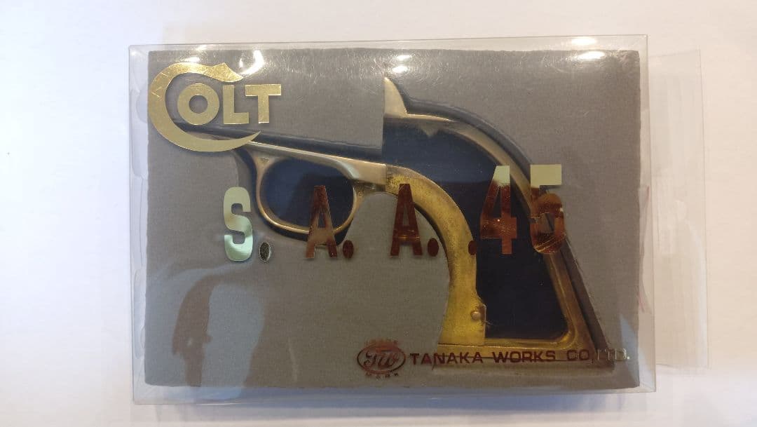 タナカ純正S.A.A2nd用真鍮製バックストラップ＆トリガーガードセット【中古】