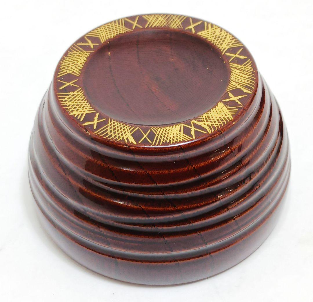 Y3339-2 輪島塗 塗師 大徹 金蒔絵 ぐい呑み 2客セット 共箱　#13