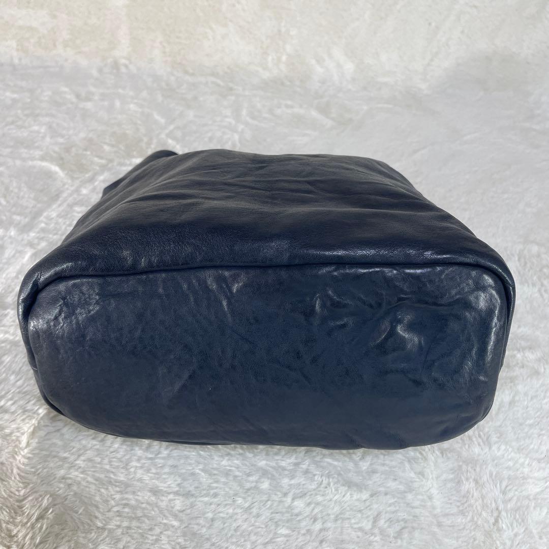 【美品】 MARVELETS マーベレッツ レザー ハンドバッグ ブラック