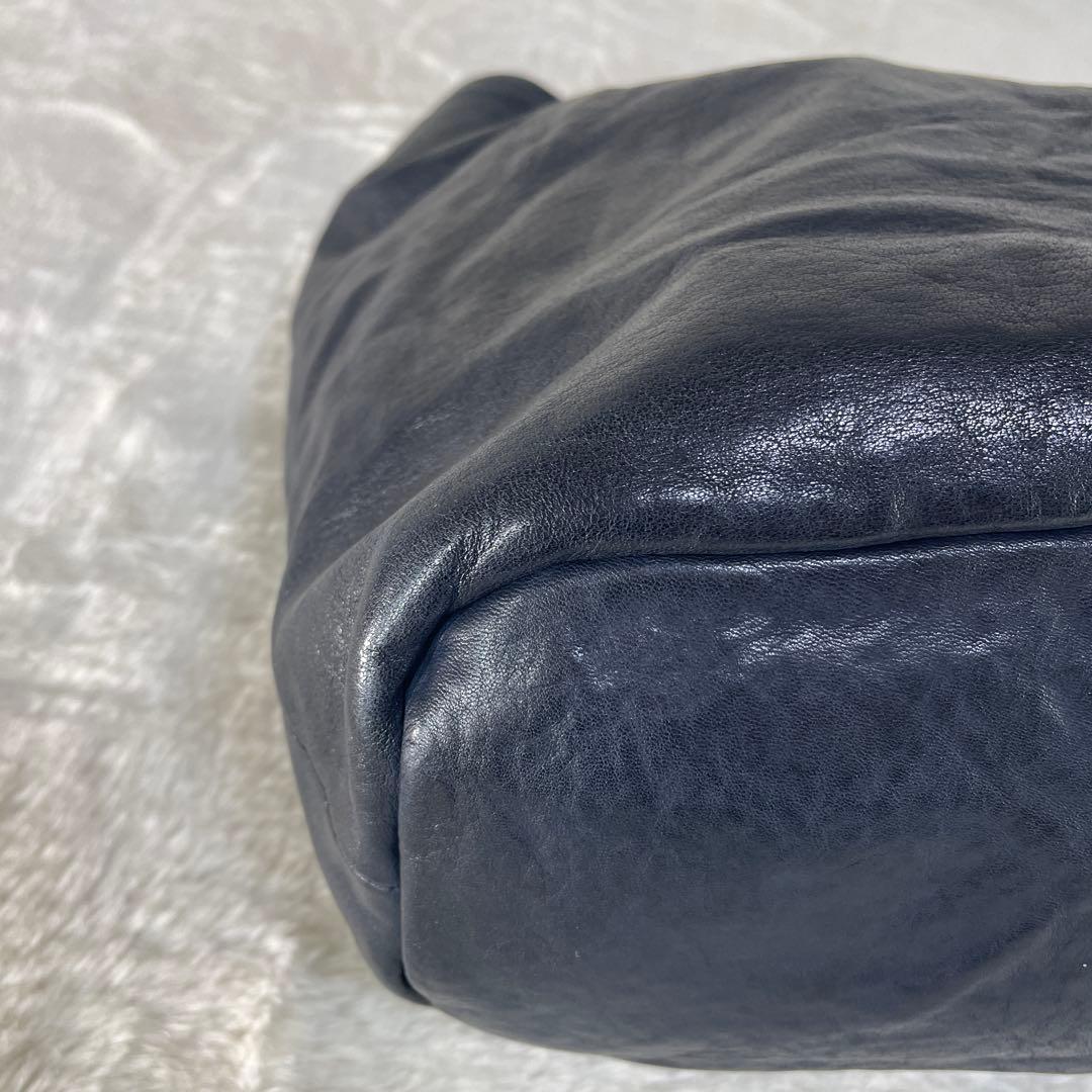 【美品】 MARVELETS マーベレッツ レザー ハンドバッグ ブラック