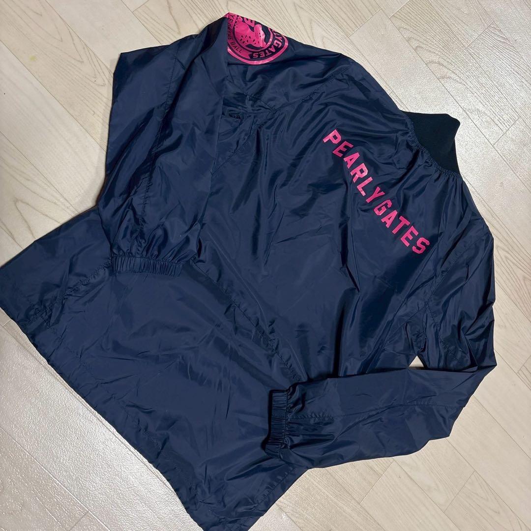 パーリーゲイツ　ツインスニード 　2枚セット モックネック　黒　ネイビーピンク