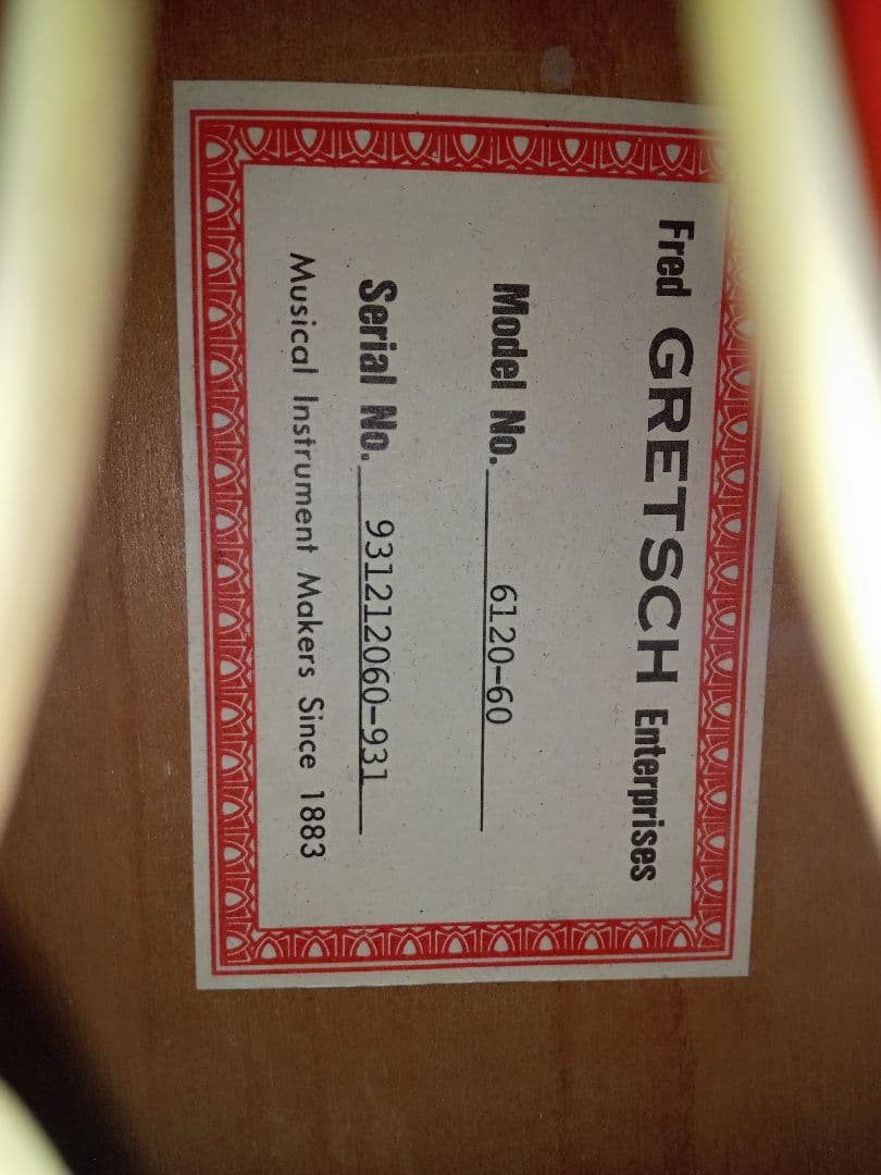 93年 GRETSCH 6120-60 TV JONES