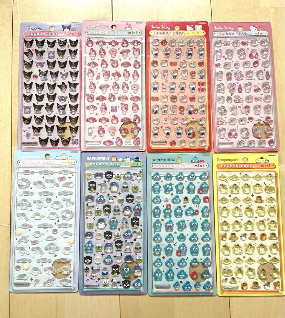 早い者勝ち【正規品】サンリオボンボンドロップmini 全種類8枚セット