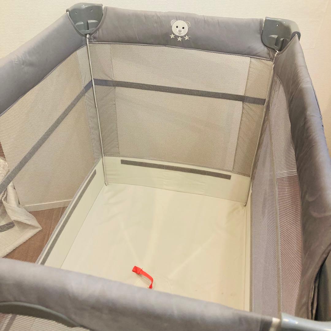Aprica ベビーベッド　ココネルエアー　グレーベアー
