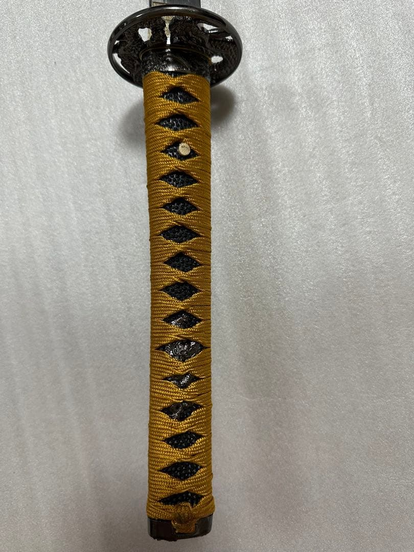 美品模造刀　樋入り刀身 打刀 黑鞘　コスプレ 鞘付き長さ約105cm