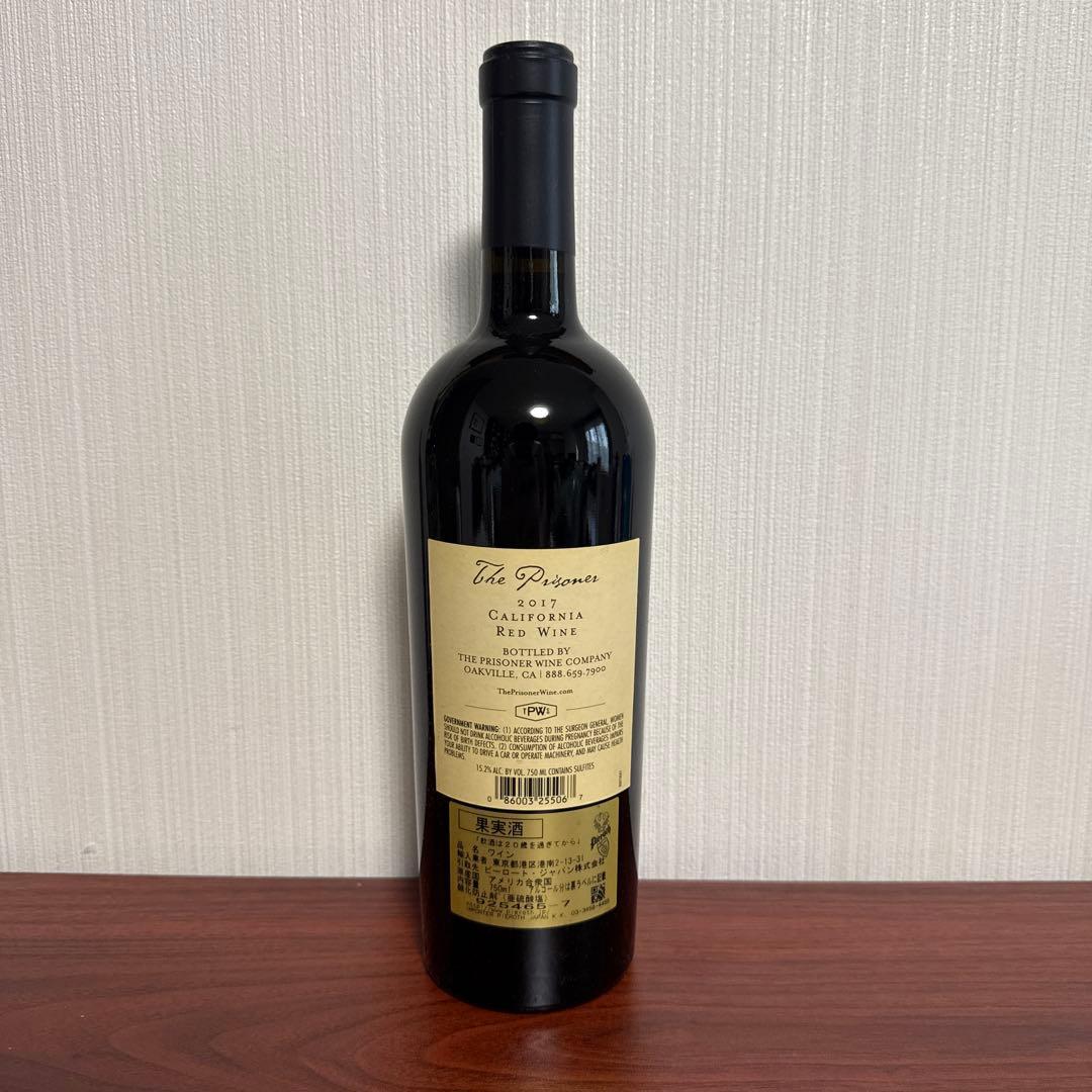 ワイン The Prisoner 2017 California Red Wine