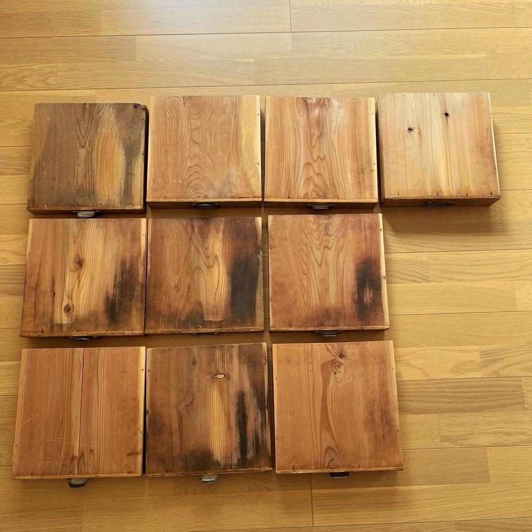 古道具　小引き出し　10杯　木製　小物入れ アンティーク