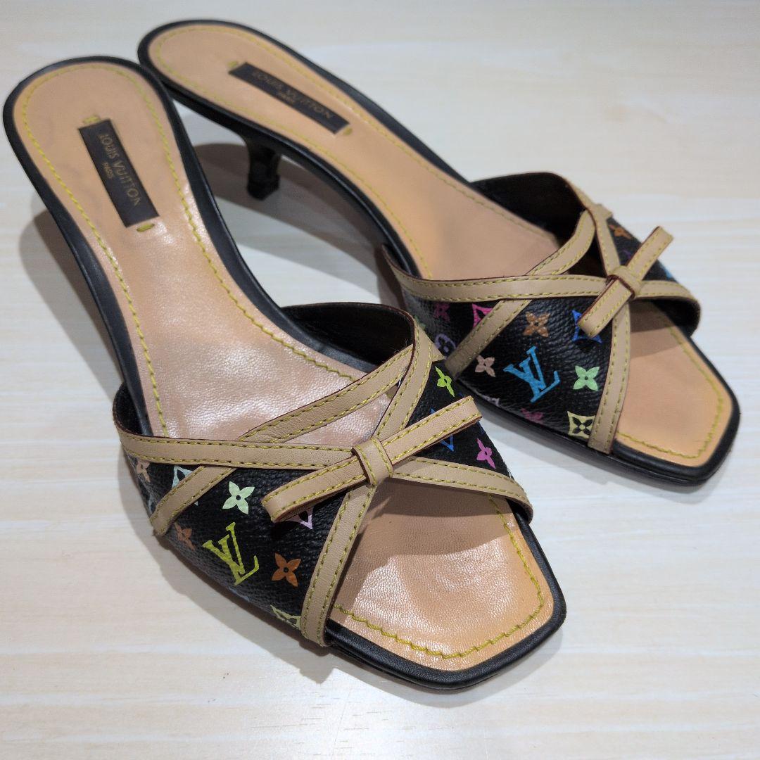Louis Vuitton サンダル モノグラムマルチカラー　36ハーフ