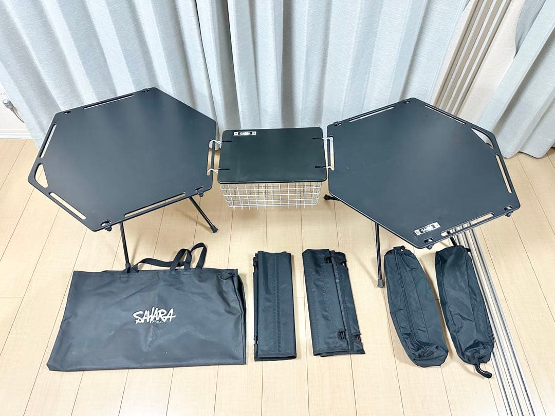 フィールドサハラ 折りたたみ ヘキサテーブル キャンプ アウトドア