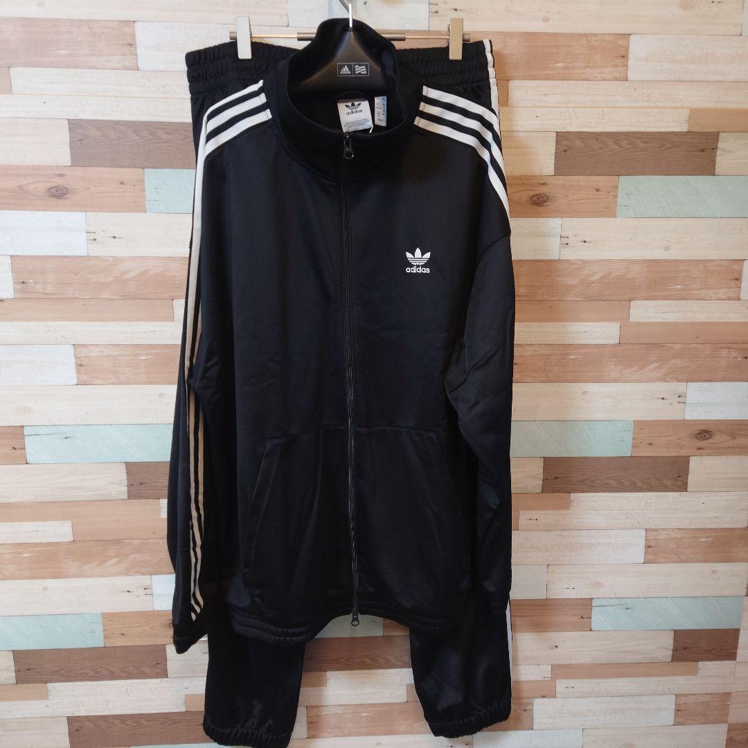 新品 adidas オリジナルス トラックジャケット セットアップ ブラック