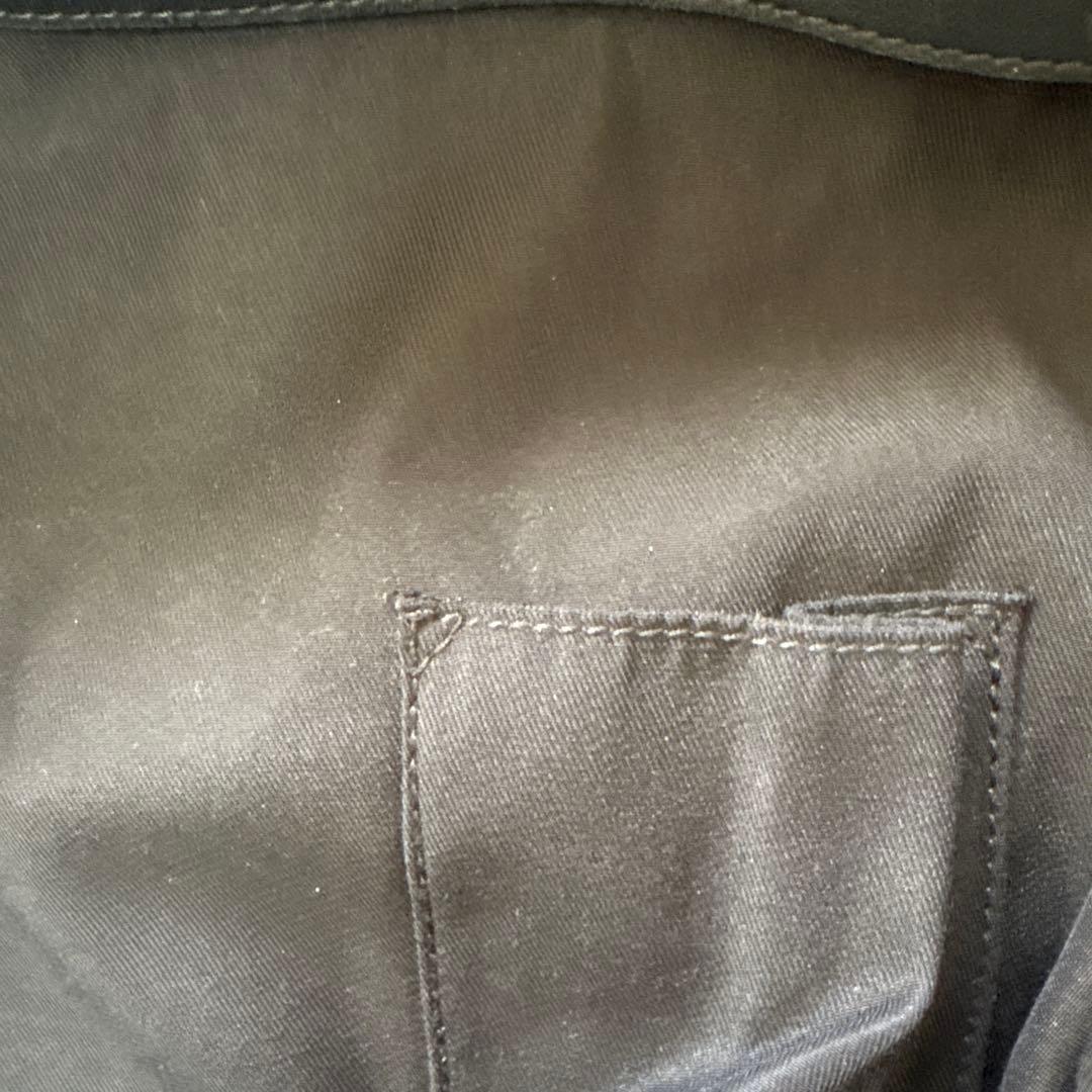 GUCCI グッチ　レザー×キャンバス地　ゴールド金具