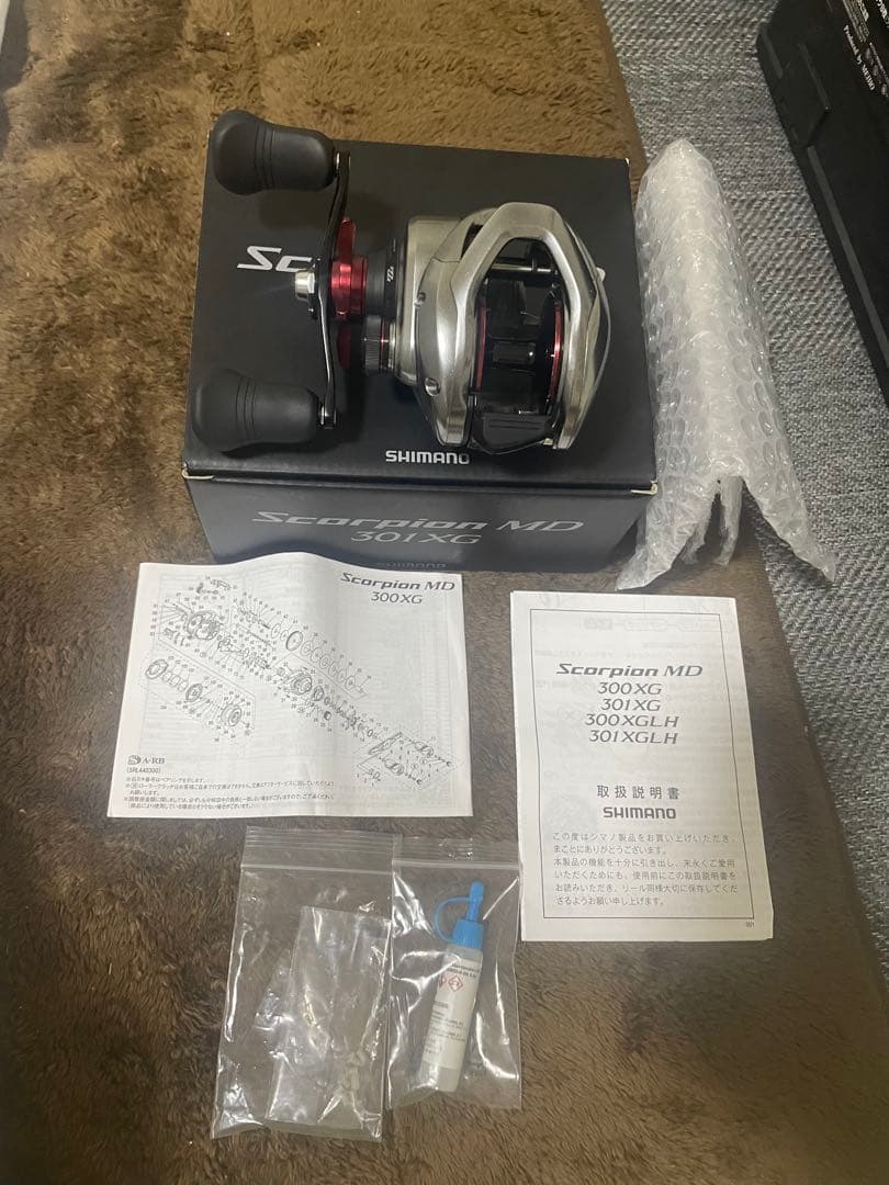 SHIMANO ScorpionMD 301XG ベイトリール　未開封ライン付き