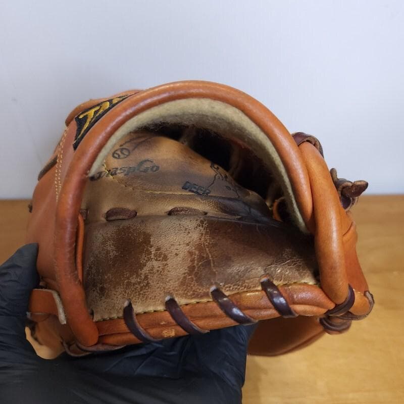 タマザワ 日本製 ヒーローシリーズ 平裏ディア 左投げ用 外野用 硬式グローブ