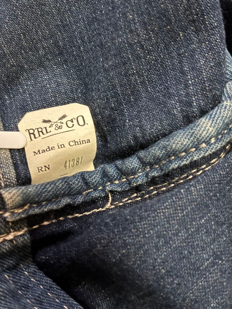 RRL / ダブルアールエル Antony ショルダー バッグ 藍染め デニム