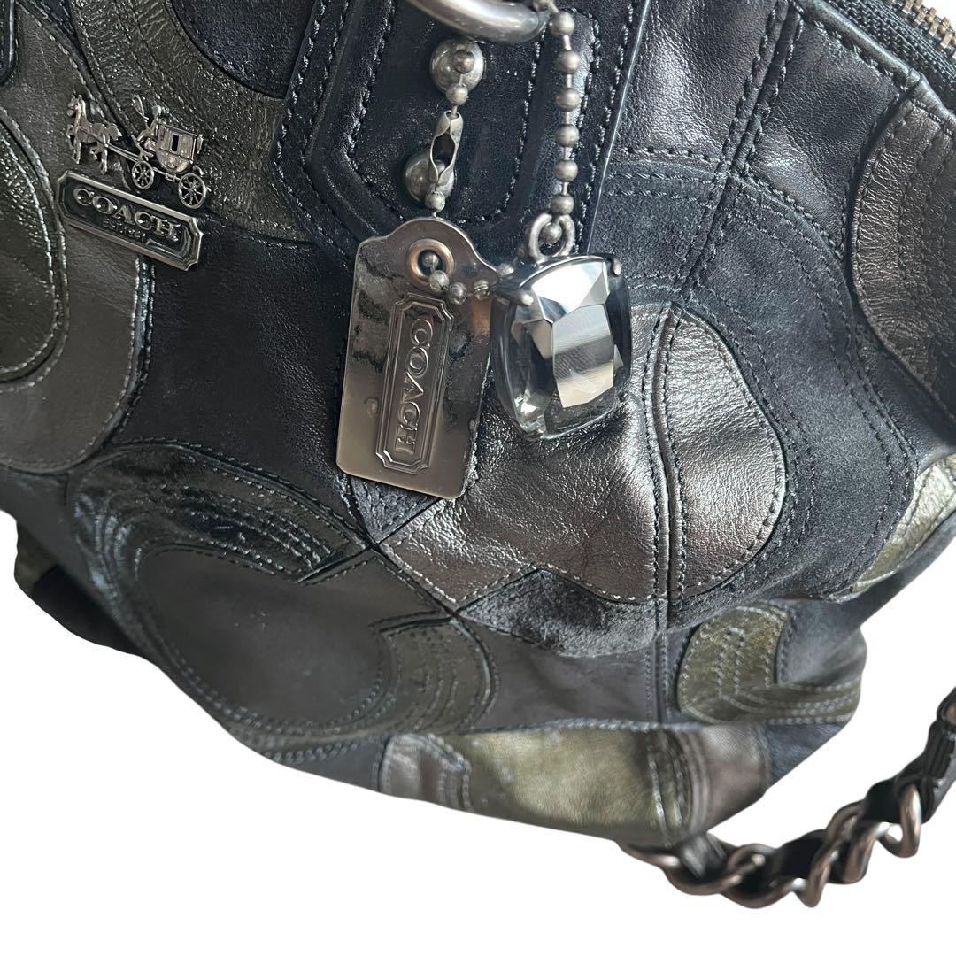 COACH コーチ 0969A4 2WAYスエードレザーバッグ C柄