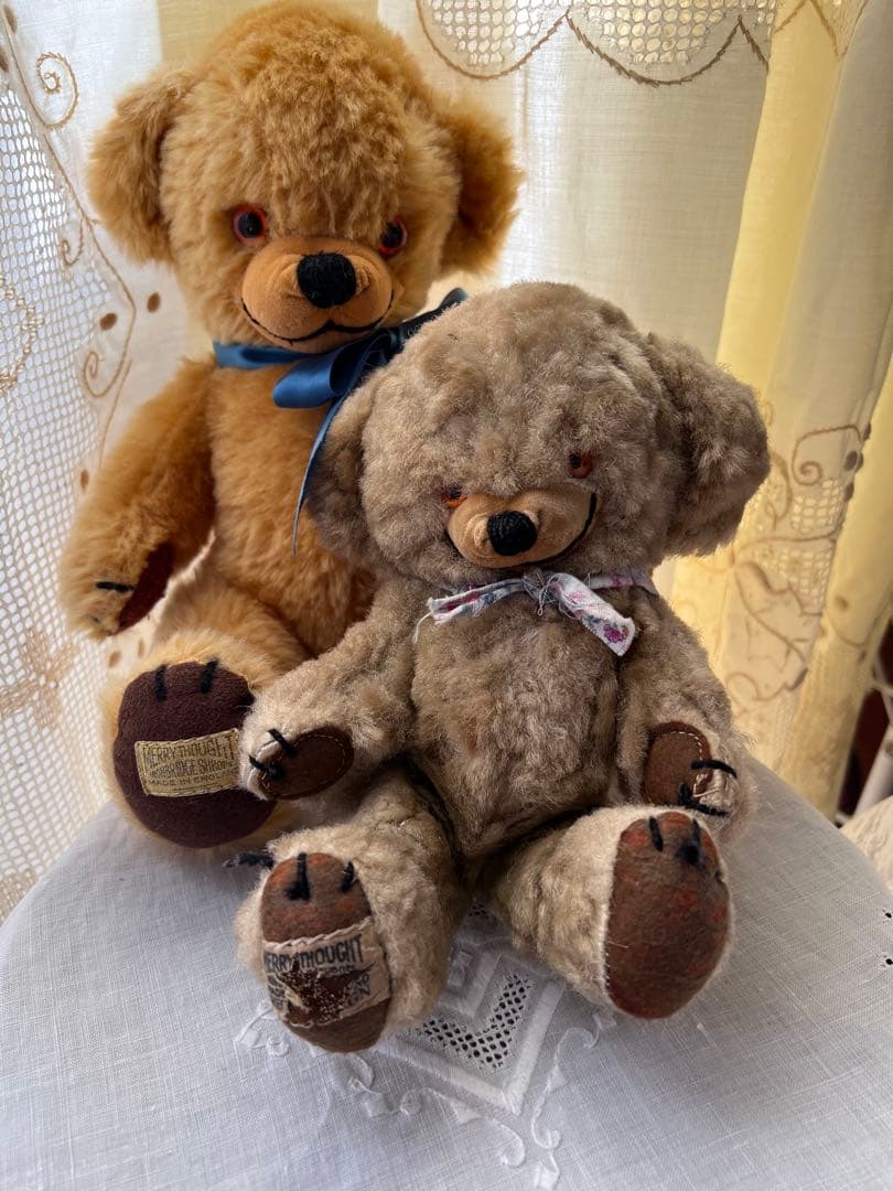 チーキー　メリーソート　ヴィンテージテディベア　アンティーク　モヘア