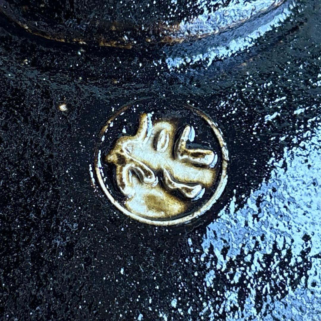 大野九行造 平成大禮黒楽茶碗 楽焼 抹茶碗 茶道具 紙箱