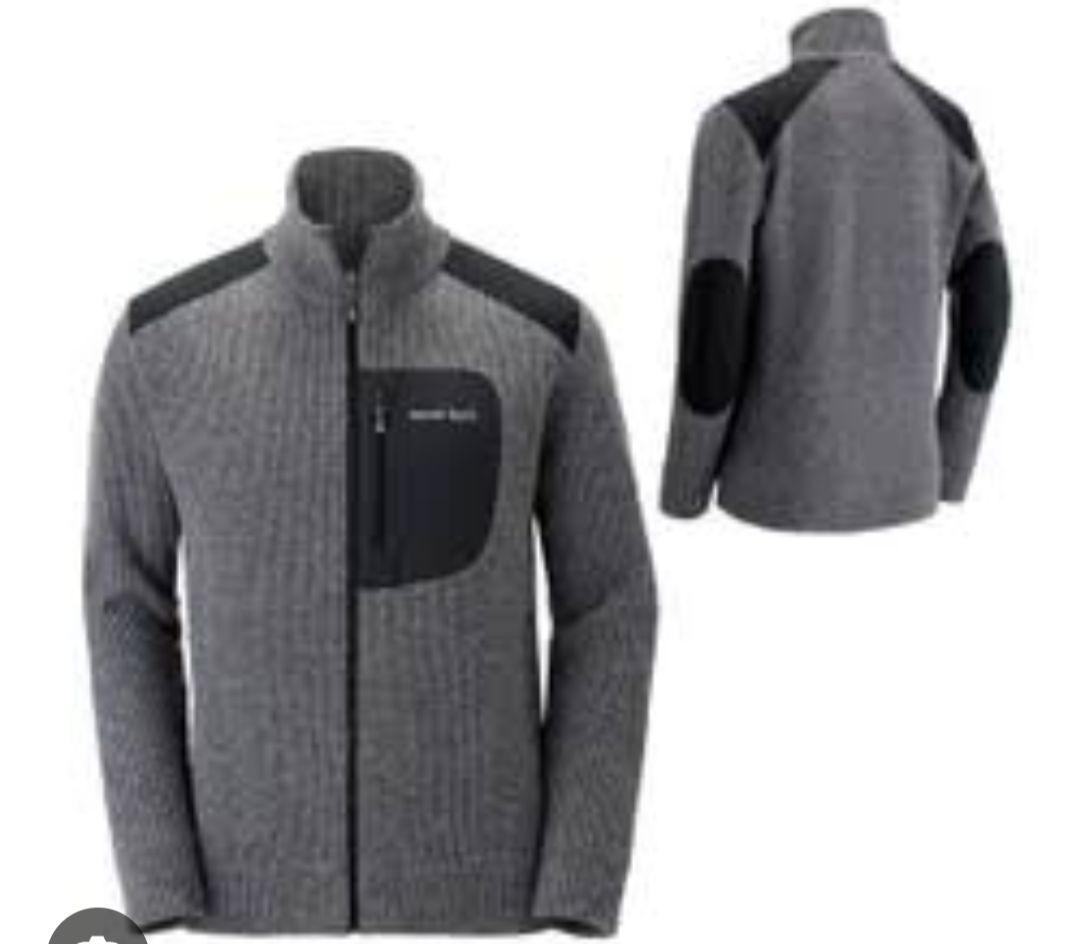 モンベル ミッテルレギ フルジップセーター 　グレー　メンズL