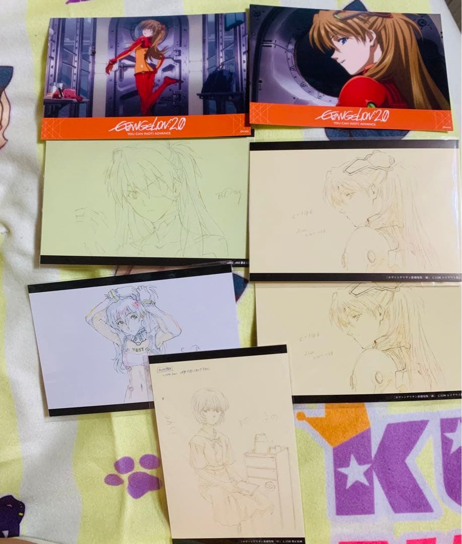 エヴァ 新劇場版 破 ポストカード 原画 アスカ　レイ