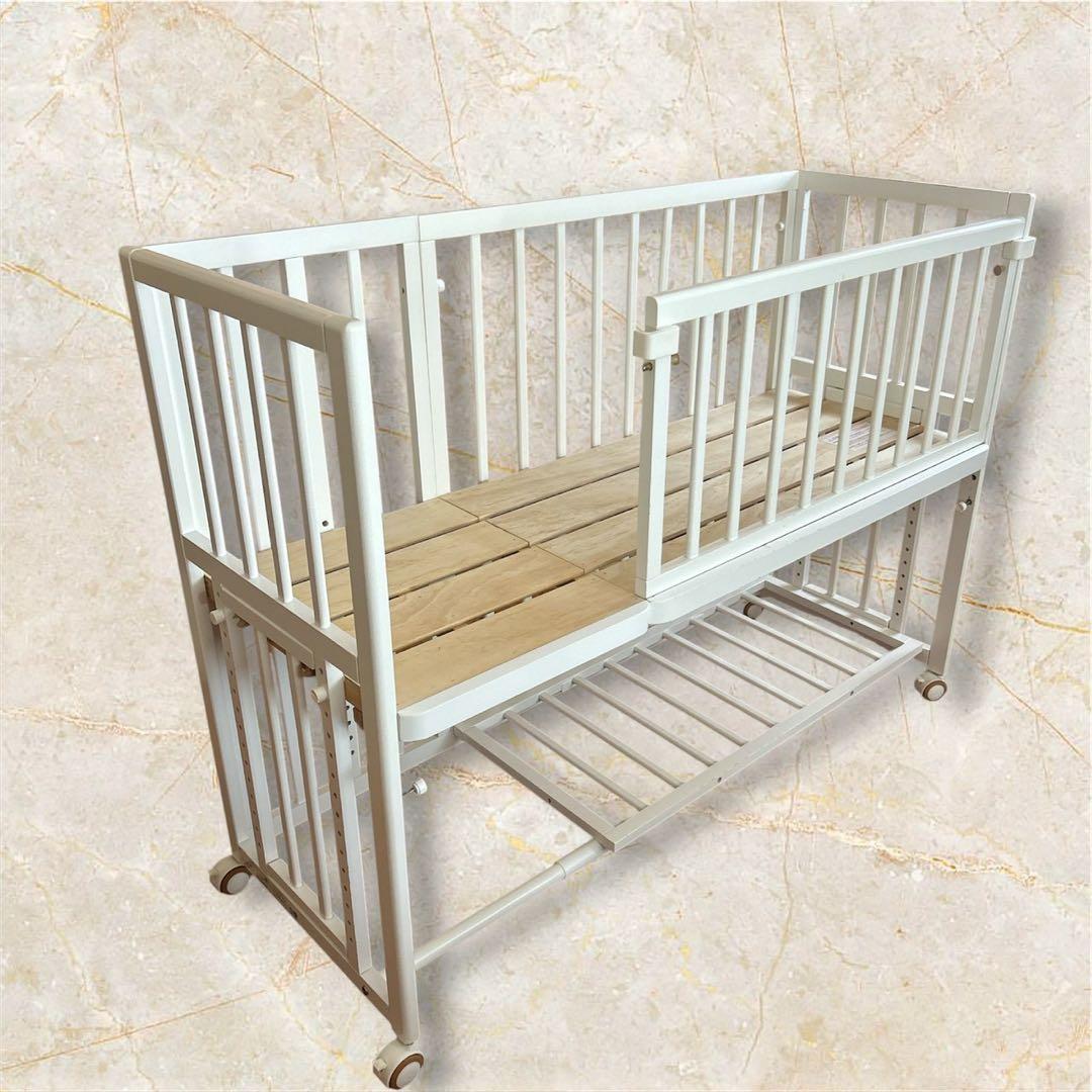 大和屋 そいねーる ＋ロング ホワイト 添い寝 ベビーベット 送料無料