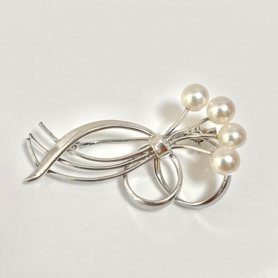 皇室御用達✨MIKIMOTO ミキモト アコヤ真珠 パール ブローチ コサージュ