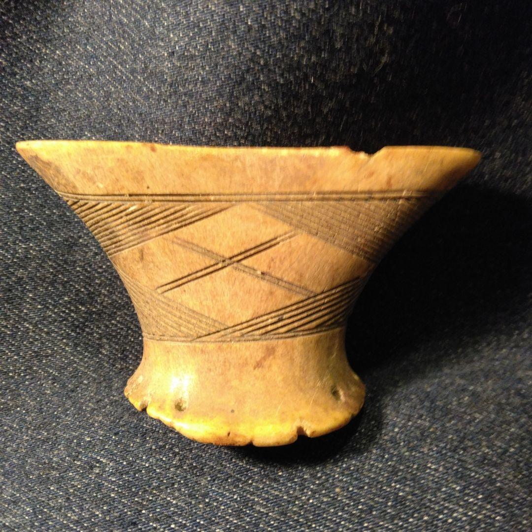 幾何学模様の　1860年代　オブジェ　ボーン幾何学模様