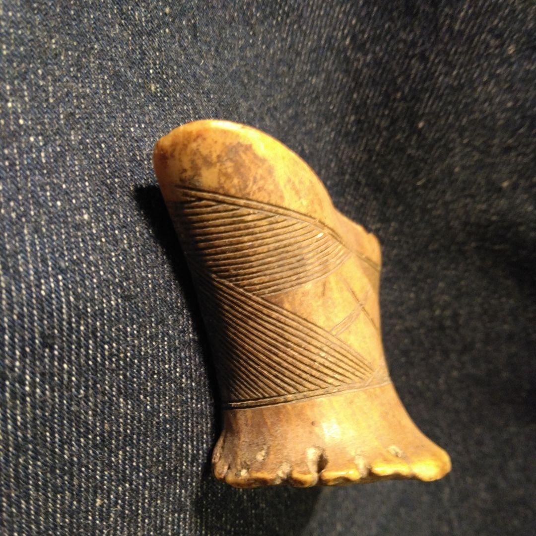 幾何学模様の　1860年代　オブジェ　ボーン幾何学模様