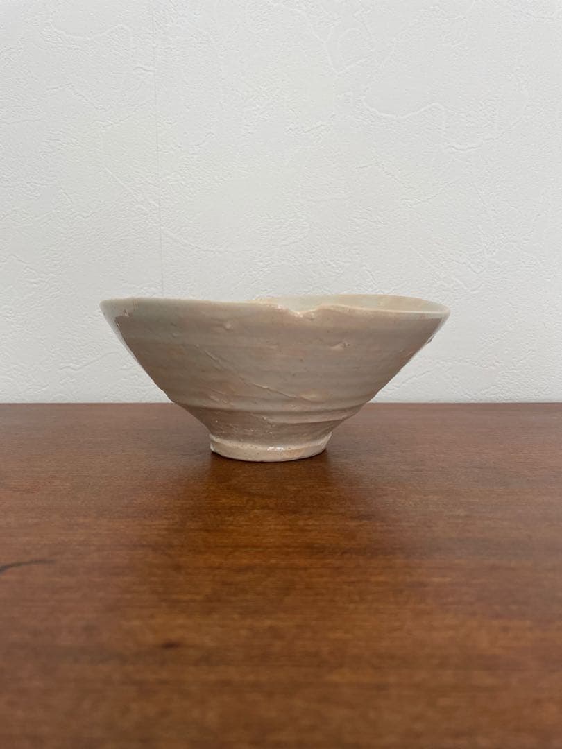 辻村史朗　作　白磁茶碗