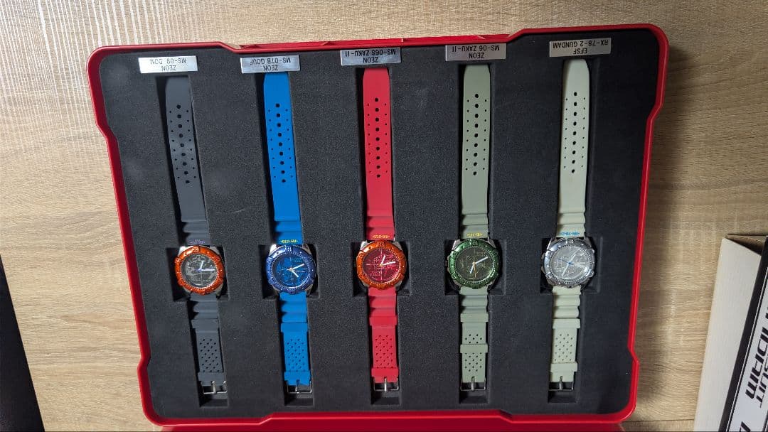 ジャンク品　ガンダム　MS キャラクターウォッチ　RED 181/500