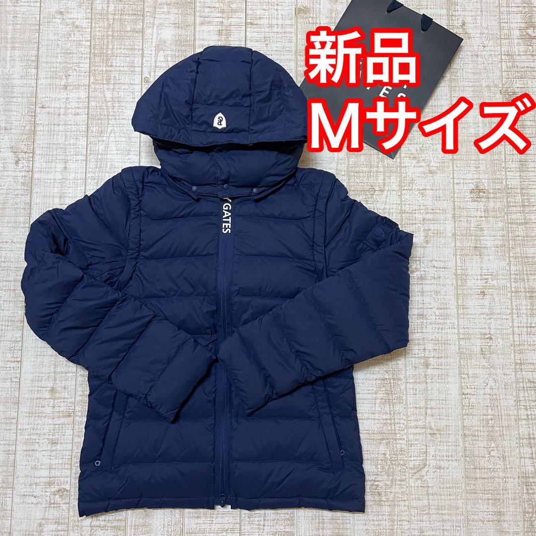 新品 パーリーゲイツ ダウンジャケット 高級 ネイビー Mサイズ（4）