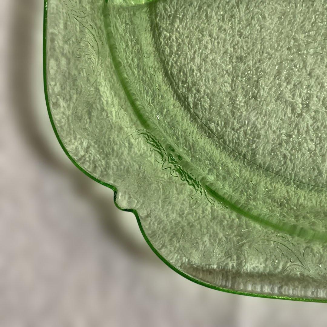 ビンテージ　フェデラル(検)　3コンパートメント　デプレッショングラス 1