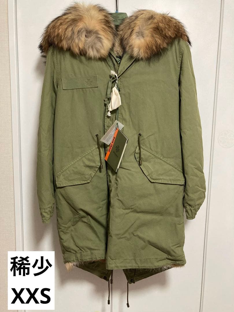 Mr&Mrs Italy 極上ラクーン&コヨーテ モッズコート XXS