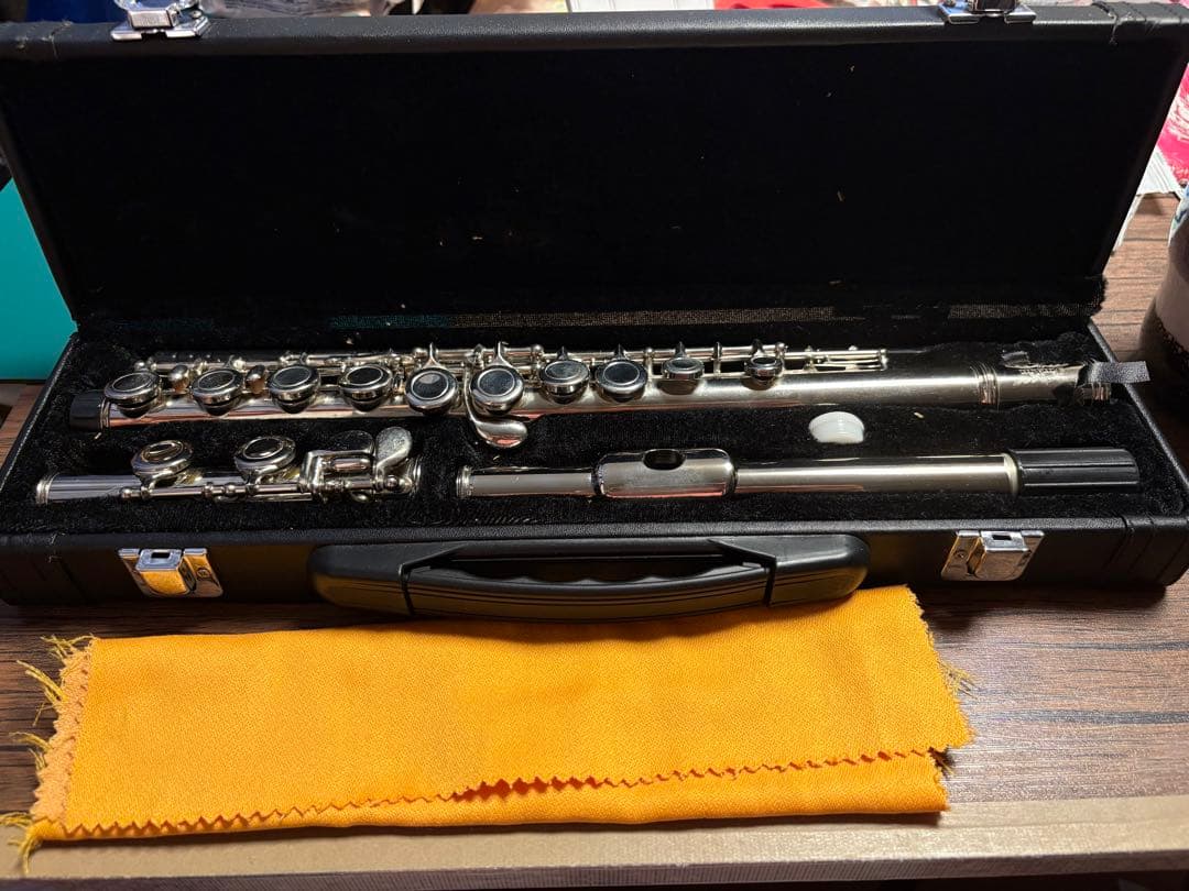 銀メッキ フルート 本体 ケース付き