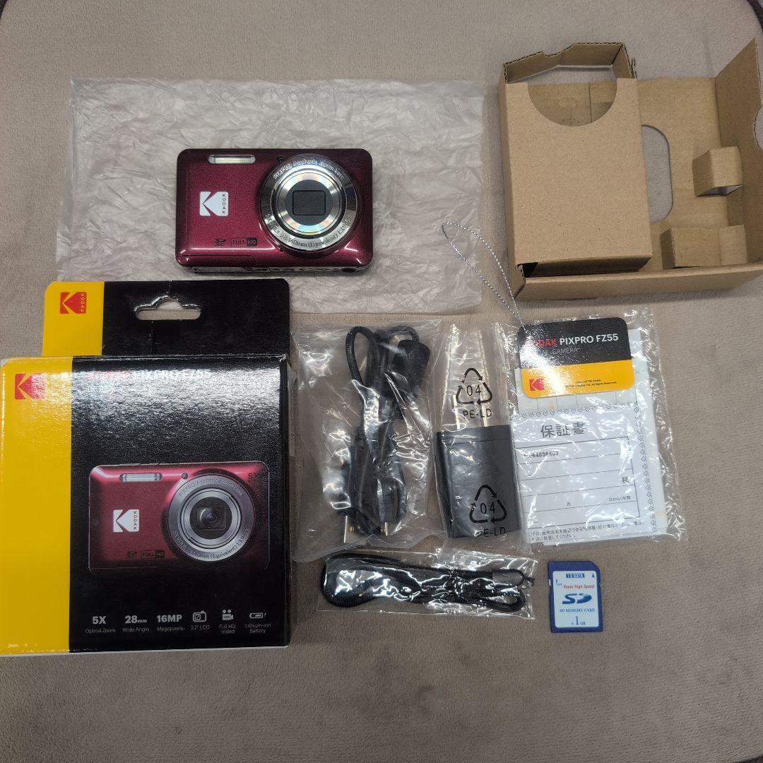 【値下げしました】KODAK PIXPRO FZ55 デジタルカメラ レッド