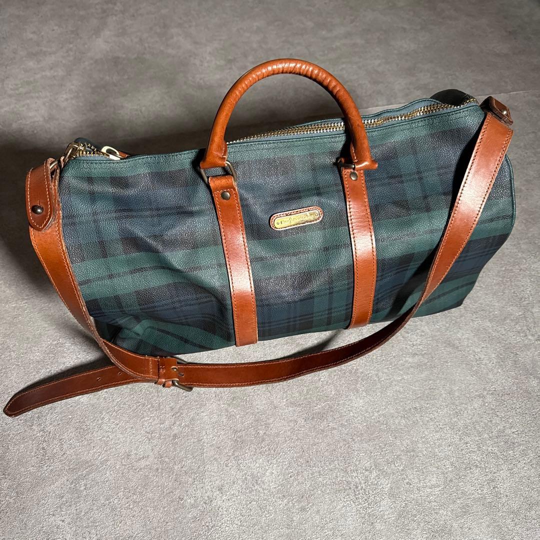 Polo Ralph Lauren 2way ボストンバッグ タータンチェック