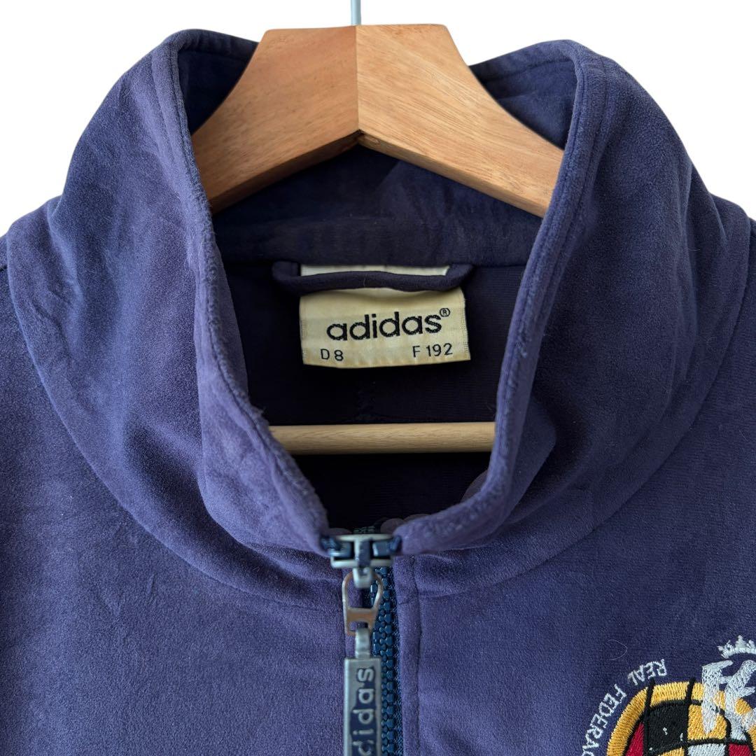 90s adidas サッカー スペイン代表 ベロアジャージ トラックジャケット