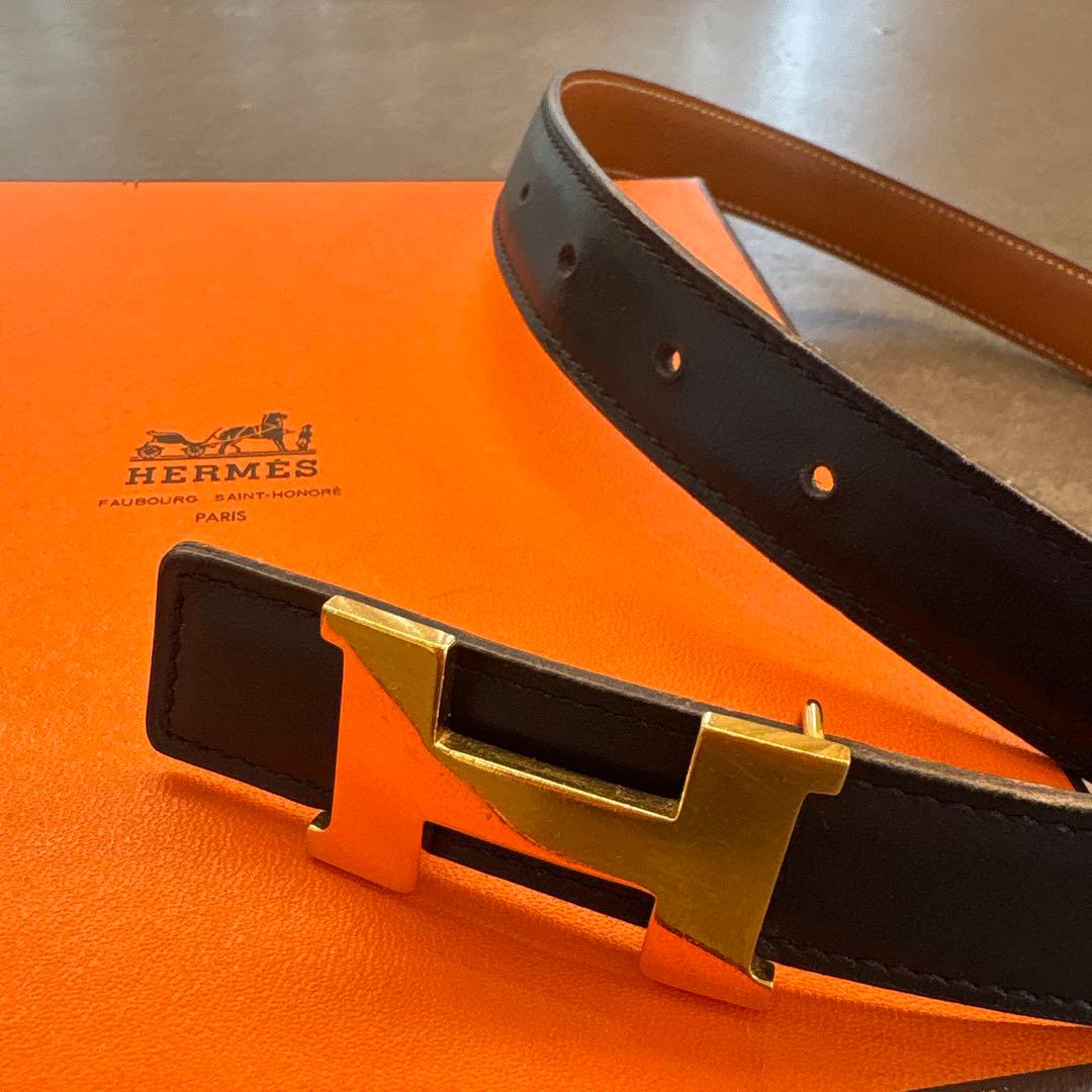 専用　HERMES コンスタンス ベルト 65 ブラウン ブラック リバーシブル