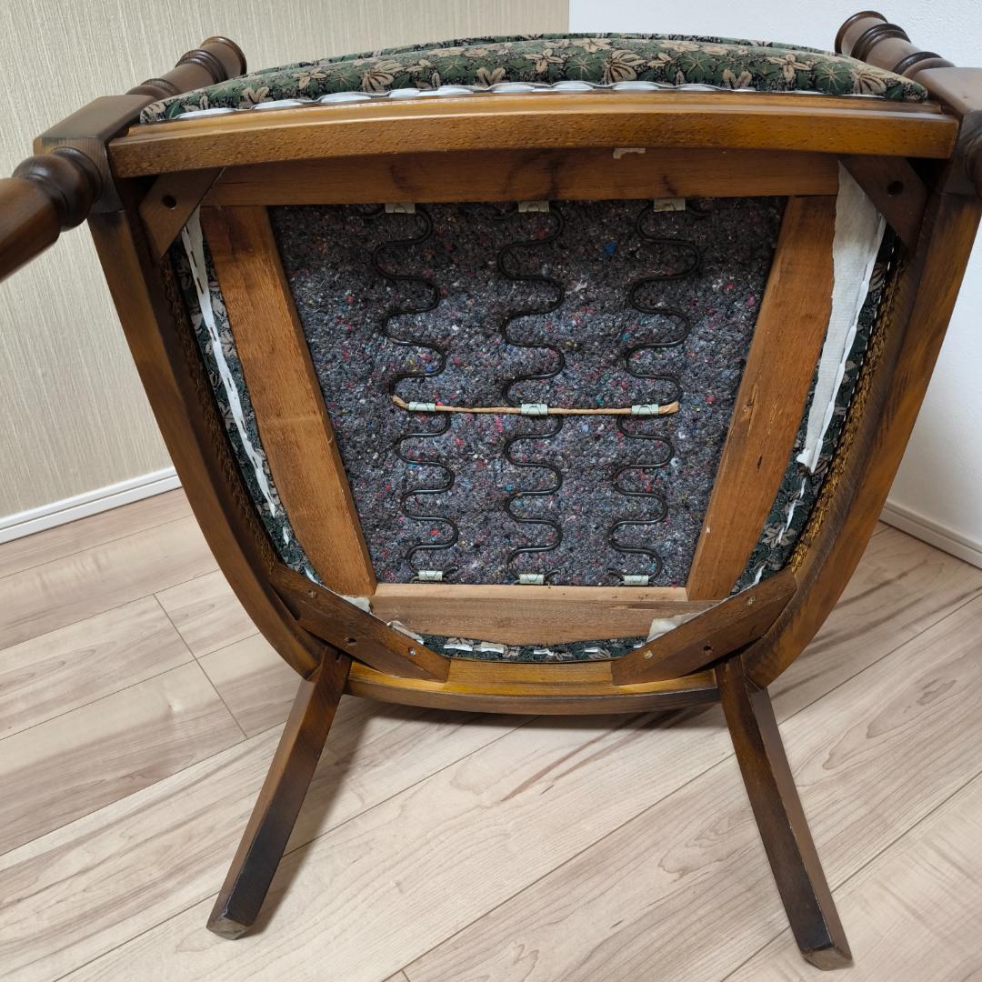 カリモク　コロニアル　一人掛けソファ　シングルソファ