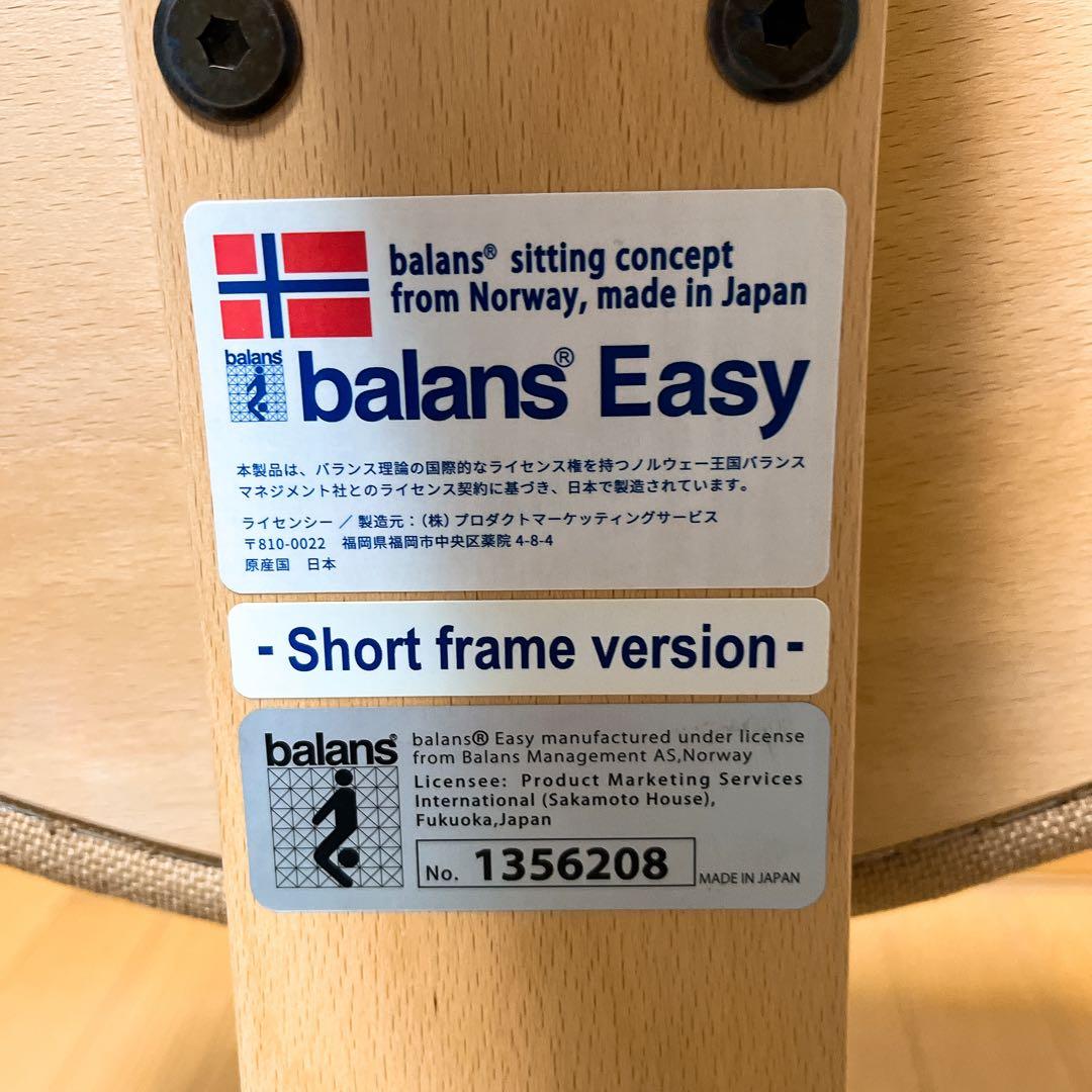 美品 サカモトハウス バランスチェア バランス イージー ショートフレーム