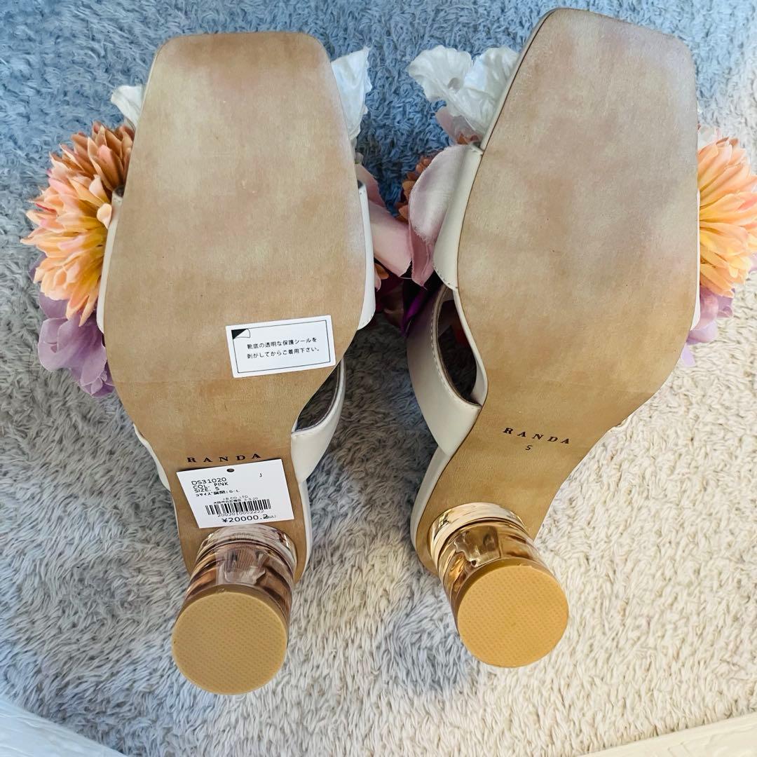 【超希少】RANDA フラワーブーケミュールサンダル Sサイズ