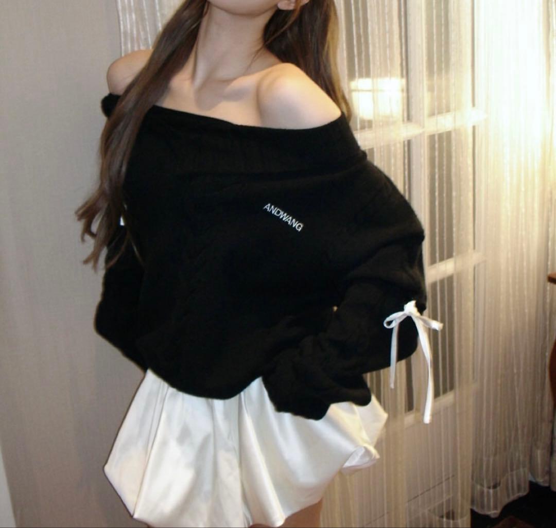 新品未開封 ANDWANG Ribbon Balloon CutoutDress