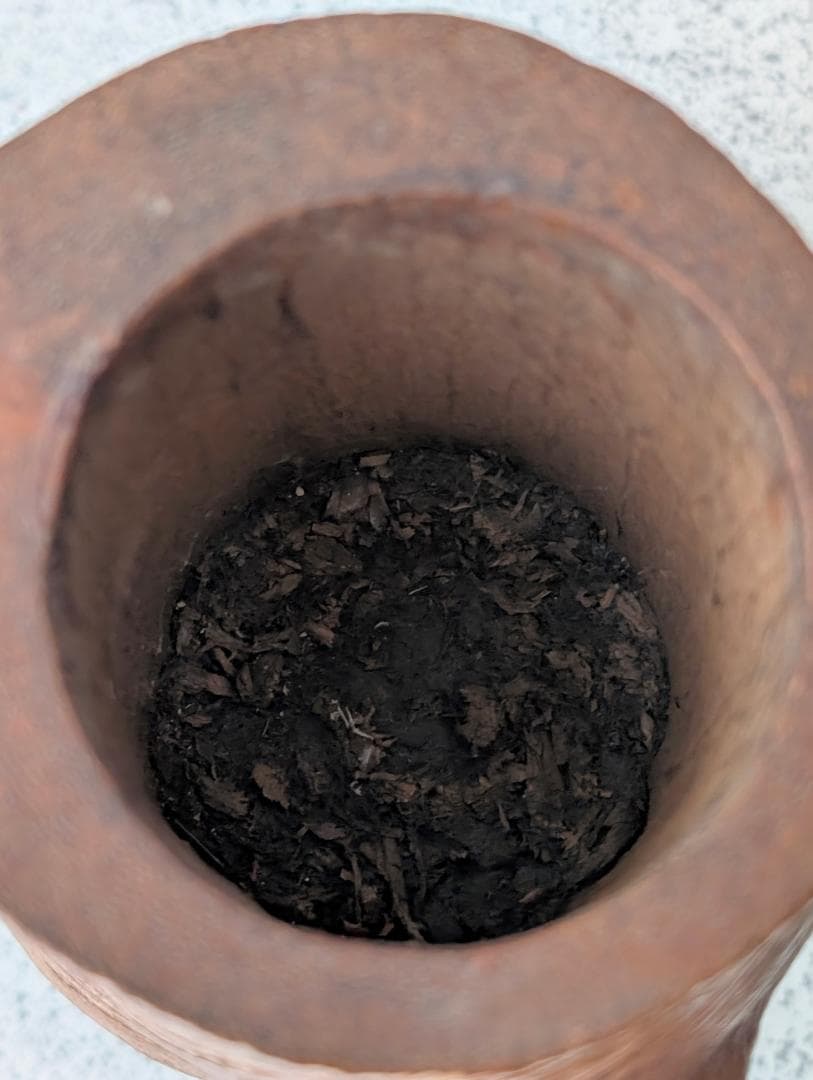 ビンテージ 40s 天然木 くり抜き オブジェ 一輪挿し プランター 戦前 希少