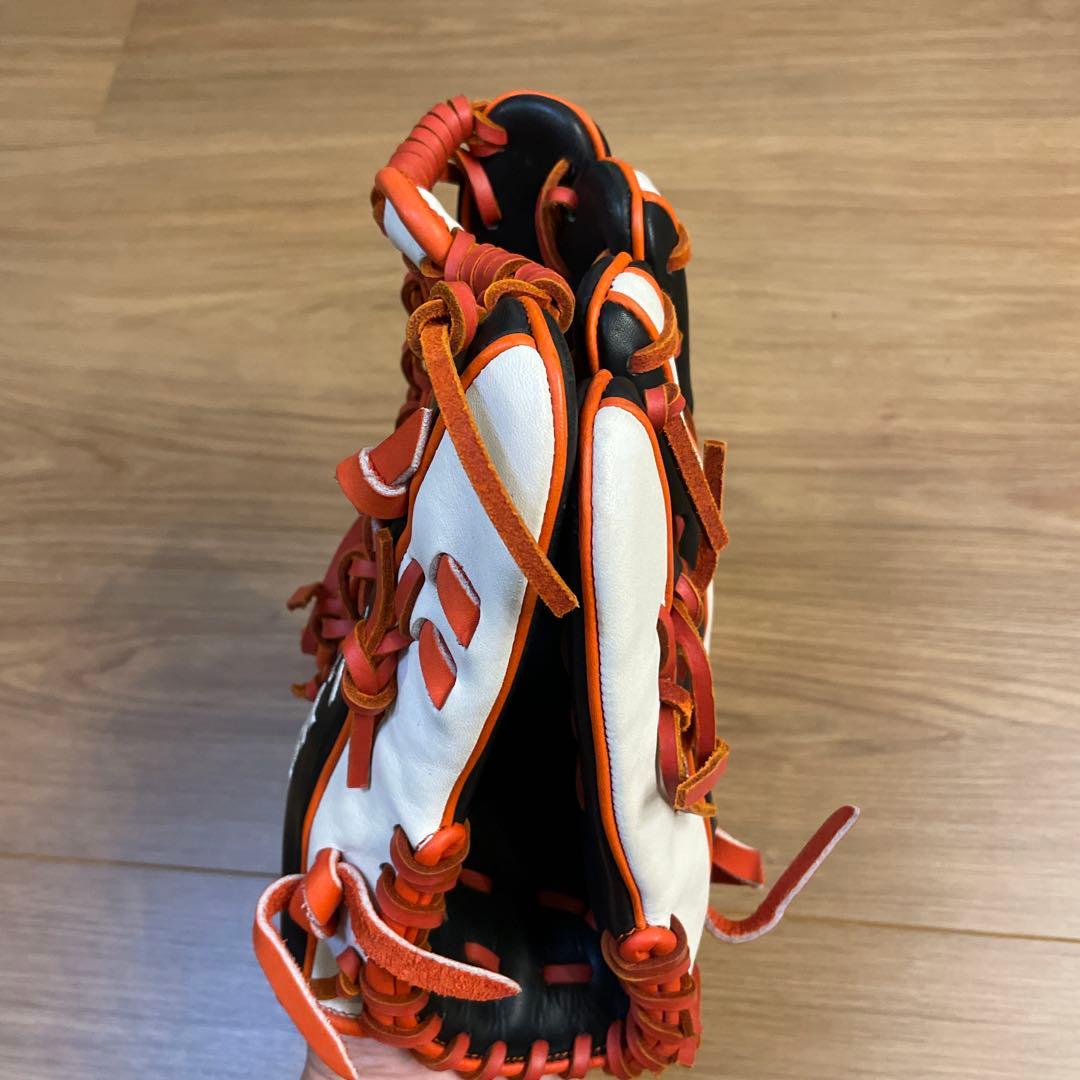 SSK Pro 硬式グローブ 黒/オレンジ