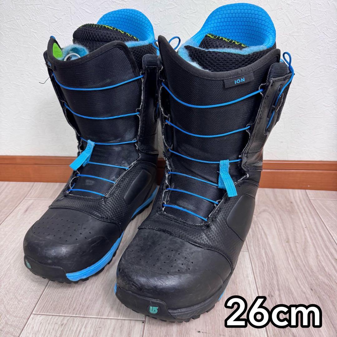 Burton ION スノーボードブーツ 26cm ブラック/ブルー