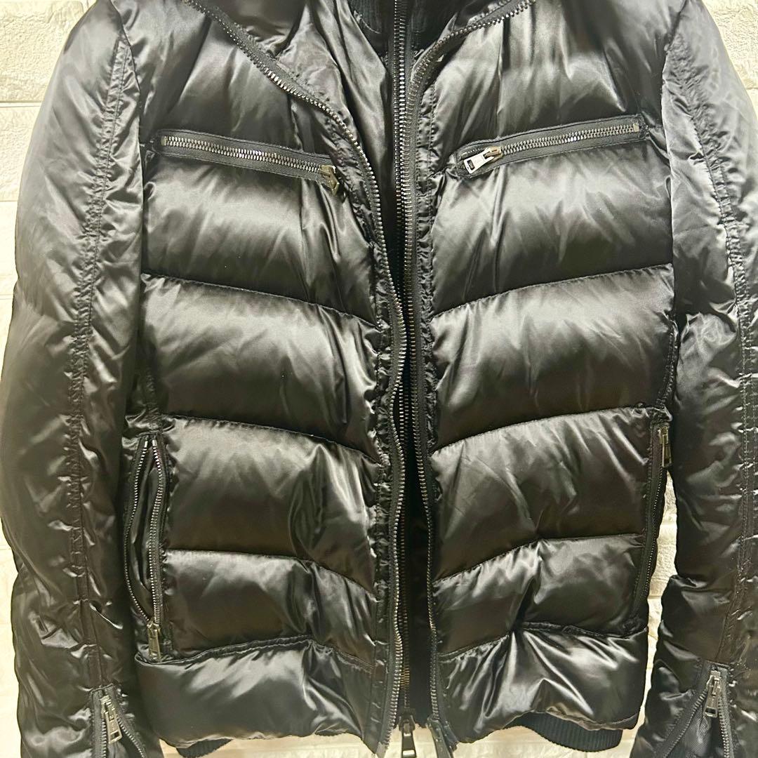 高級　エイケイエム　【M】　レイヤードダウンジャケット　ダブルチャック　ポケット